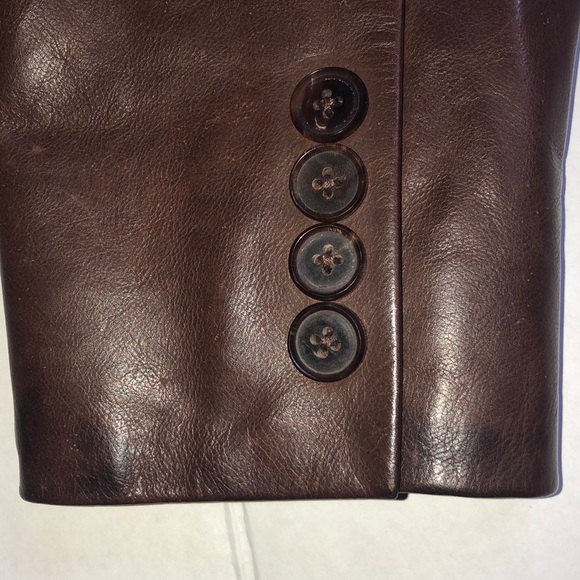 Ralph Lauren Brown Leather Blazer - Picture 5 of 8